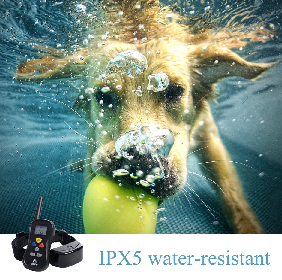 PATPET Remote Dog Training Collar - Rainproof - 330yd Remote Dog Shock Collar with Beep, 16 Levels of Vibration and Shock Electronic Collar - All Size Dogs (10Lbs - 100Lbs) ...