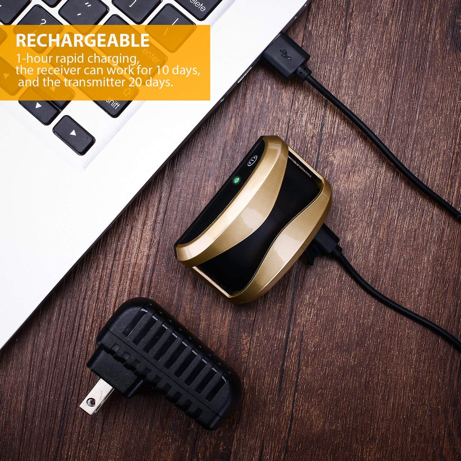 Écorce anixe + entraîneur distant tout dans un collier de formation pour chiens de 800 yards - cols E-cols étanche et rechargeable avec vibration réglable de bip (1 * collier)