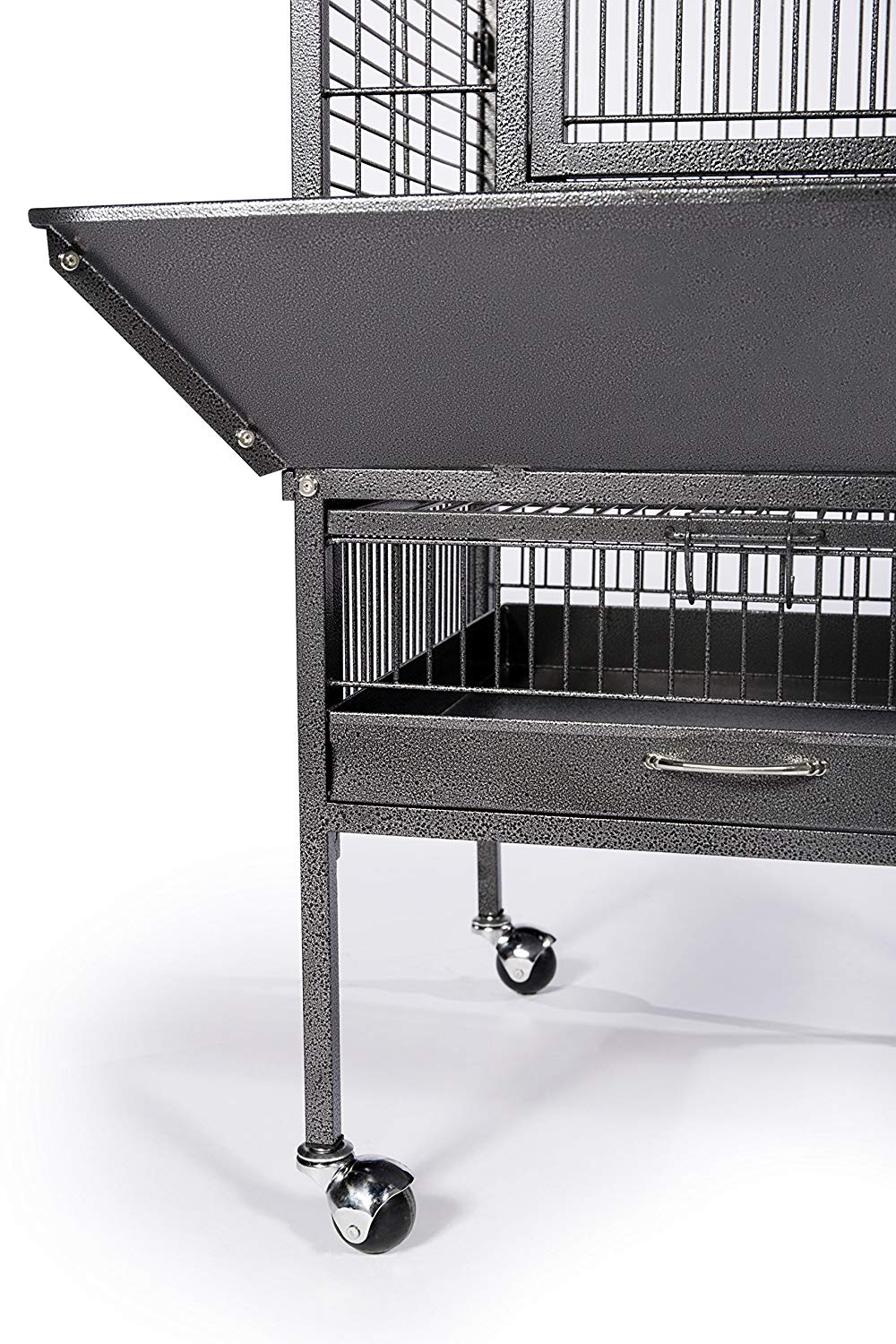 Prevue Pet Products Wrought Iron Select Bird Cage Black Hammertone 3151BLK