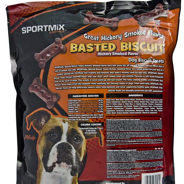 Sportmix Wholesomes Biscuit Basted avec des friandises pour chiens sans grain de bacon fumé, 3 lb.