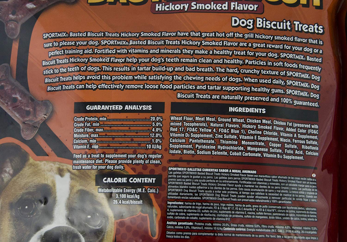 Sportmix Wholesomes Basted Biscuit With Smoky Bacon Flavor Grain Free Dog Treats, 3 Lb.