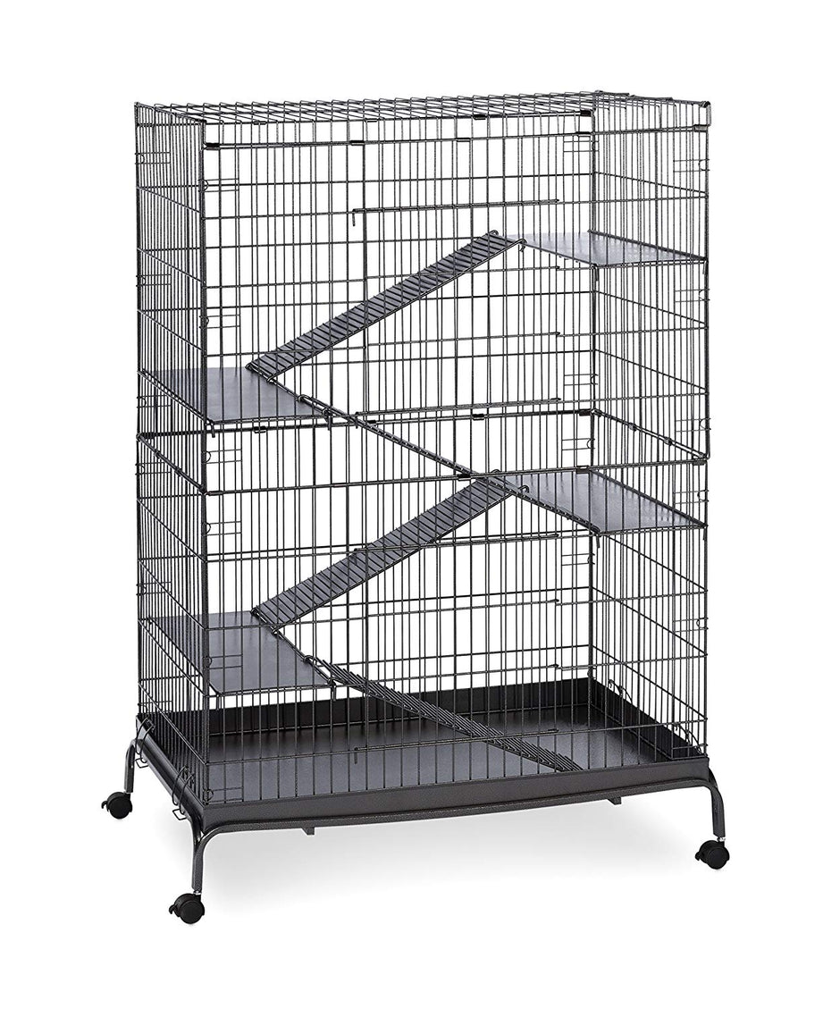 Prevue Pet Products SPV475 Black Steel Ferret Cage with Stand