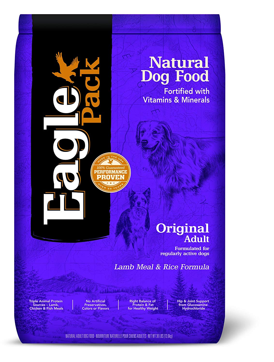 Eagle Pack Natural Dog Food Original Lamb Meal & Rice