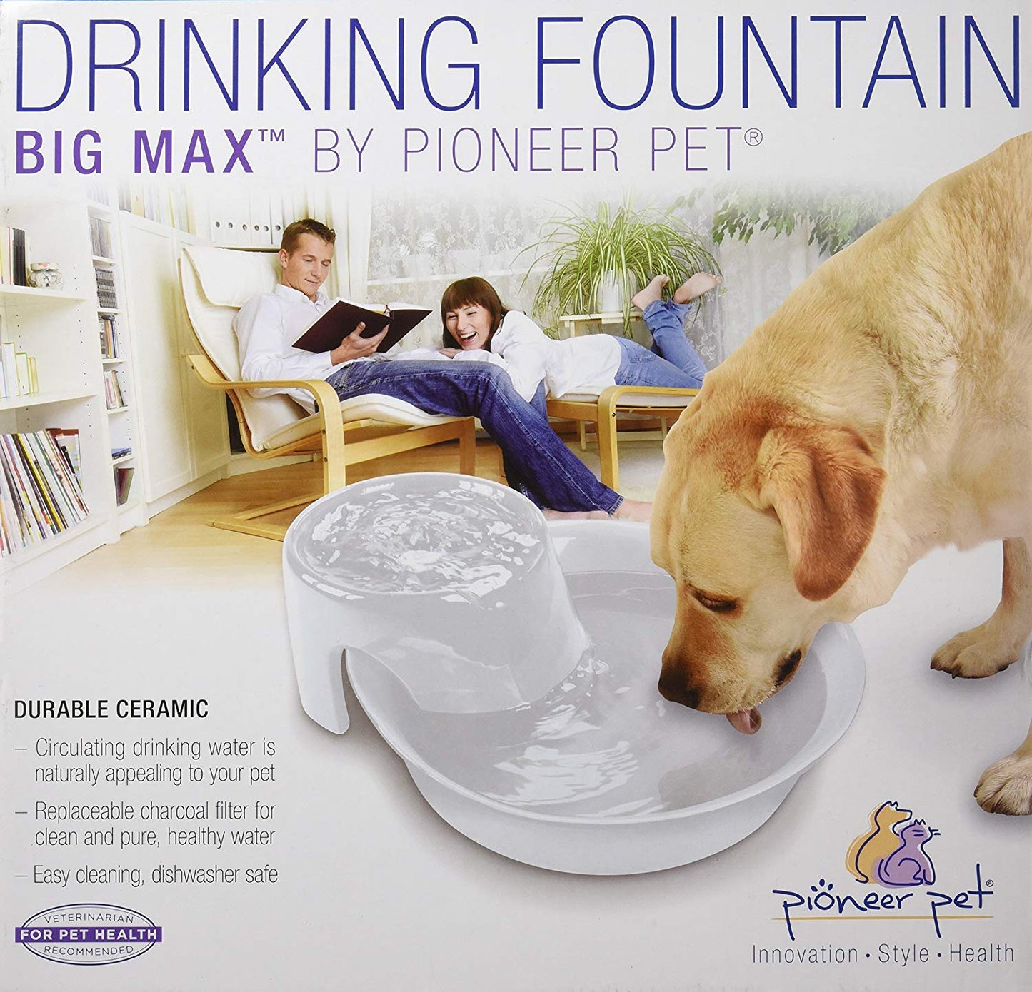 Pioneer Pet Big Max Fontaine à boire en céramique