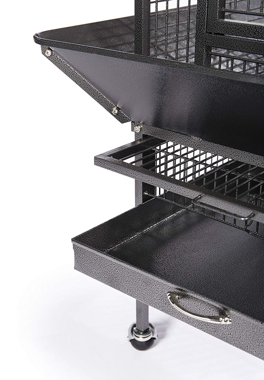 Prevue Pet Products Wrought Iron Select Bird Cage Black Hammertone 3151BLK