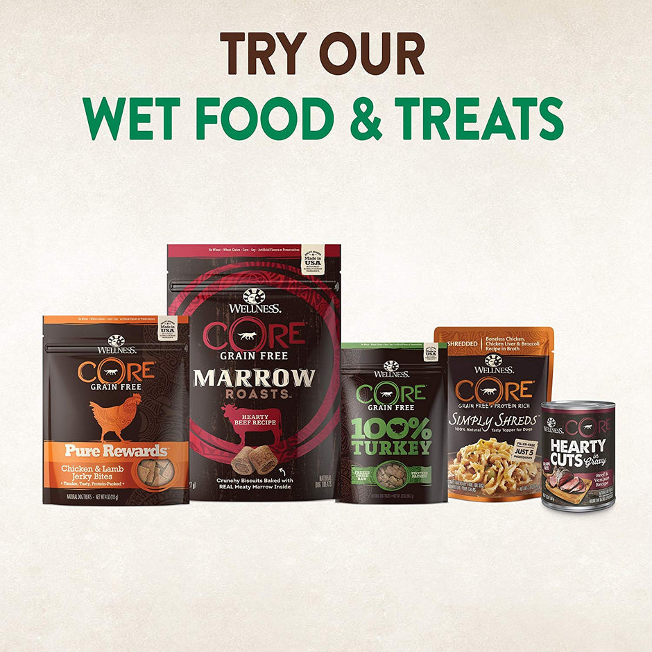 Wellness Core Natural Grain Free Dry Dog Food Wild Game Duck, Turkey, Boar & Rabbit