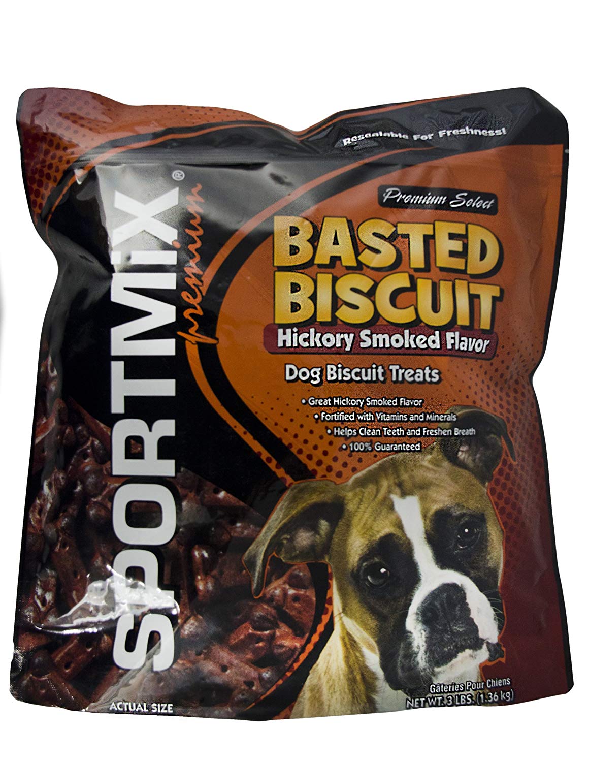 Sportmix Wholesomes Basted Biscuit With Smoky Bacon Flavor Grain Free Dog Treats, 3 Lb.