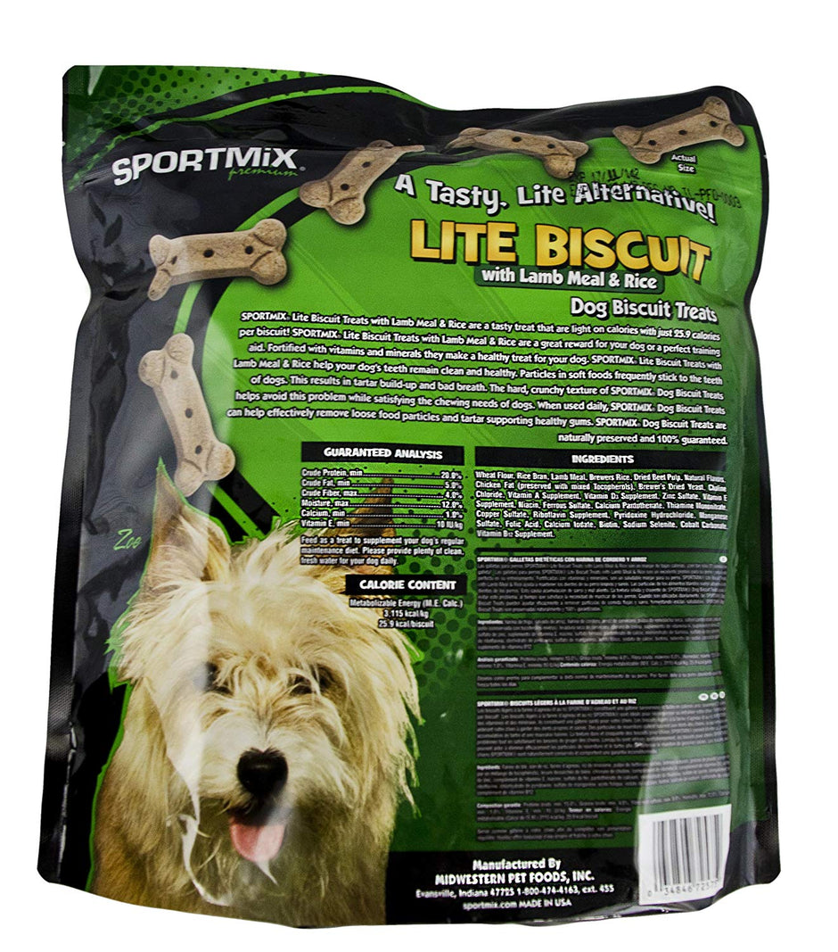 Sportmix Wholesomes Lite Biscuit With Lamb Meal Grain Free Dog Treats, 3 Lb.