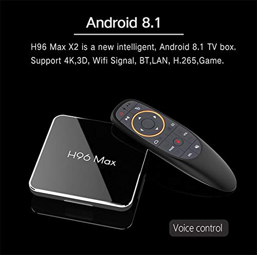 H96 MAX X2 Amlogic S905X2 4GB RAM 64GB ROM 5G WiFi USB 3.0 4K Android 8.1 Voice Control TV Box