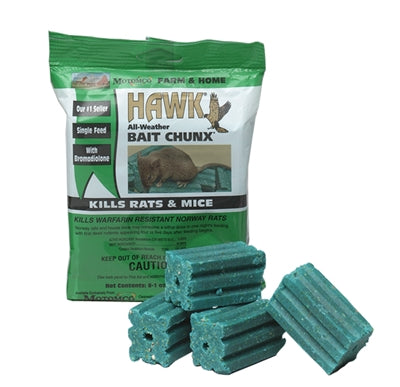 Motomco Rodent Hawk Rodenticide All-Weather Bait Chunx Rat Mice Rodent poison 4.1kg
