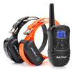 Petrainer PET998DB2 330 Yards Rechargeable and Waterproof Dog Training Collar for 2 dogs with Safe Beep, Vibration and Shock Electronic Electric Collar