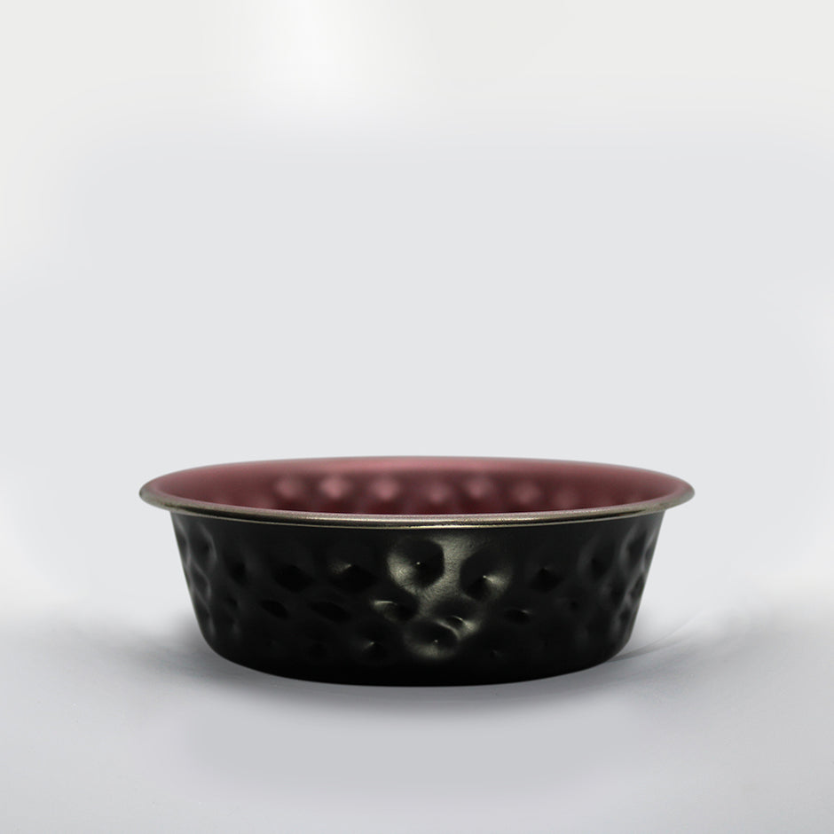 Hammered Bowl - Rose Gold & Black