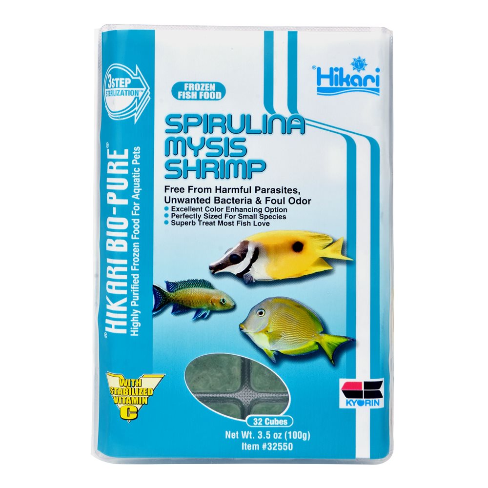 Frozen Mysis Shrimp with Spirulina