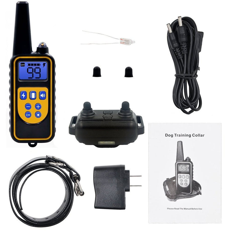 Dog Training Collar, Dog Shock Collar with Remote 2500FT Shock Collar for Dogs IPX7 Waterproof Rechargeable w/Beep 99 Levels Vibrate Shock Modes Shock Collar for Small Dogs Medium Large Dogs